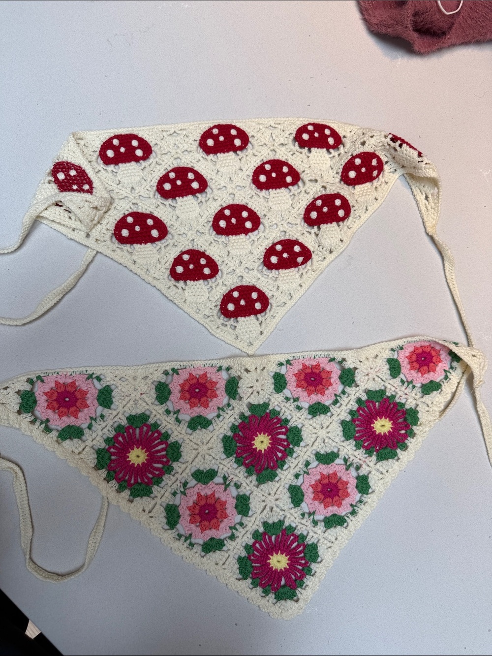 2 knit head wraps